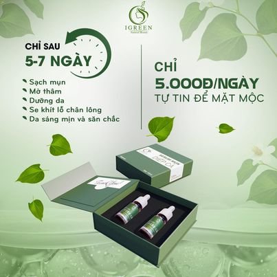 Serum Diếp Cá Trị Mụn Thương hiệu Igreen