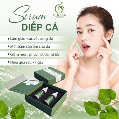 Serum Diếp Cá Trị Mụn Thương hiệu Igreen