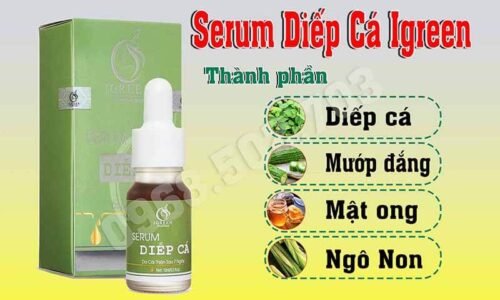 Trị mụn bọc cùng Diếp Cá Igreen