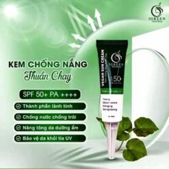 Kem chống nắng Igreen 60ml SPF50+, thành phần thuần chay, nâng Tone trắng da, kiềm dầu dành mọi loại da, khô nhạy cảm mẹ bầu mẹ bỉm tuổi dậy thì đều dùng được