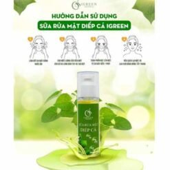 Sữa rửa mặt Diếp cá thế hệ mới Igreen