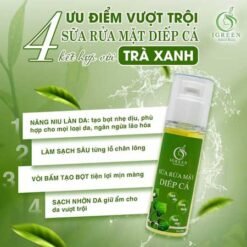 Sữa rửa mặt Diếp cá thế hệ mới Igreen