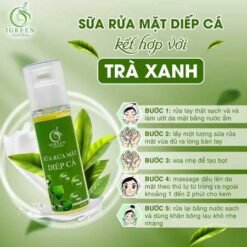 Sữa rửa mặt Diếp cá thế hệ mới Igreen