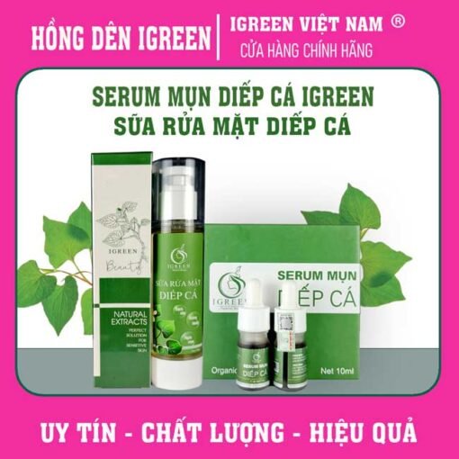 Combo Bộ Đôi Giảm Mụn Mờ Thâm Igreen